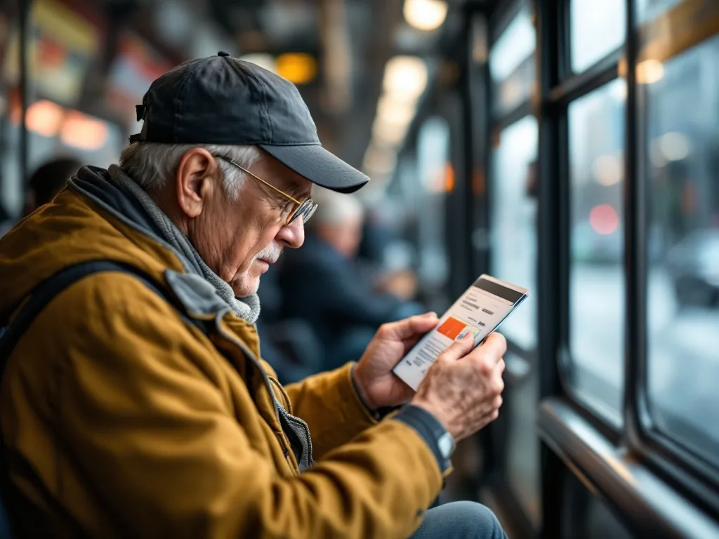 senior public transportation card application documents
