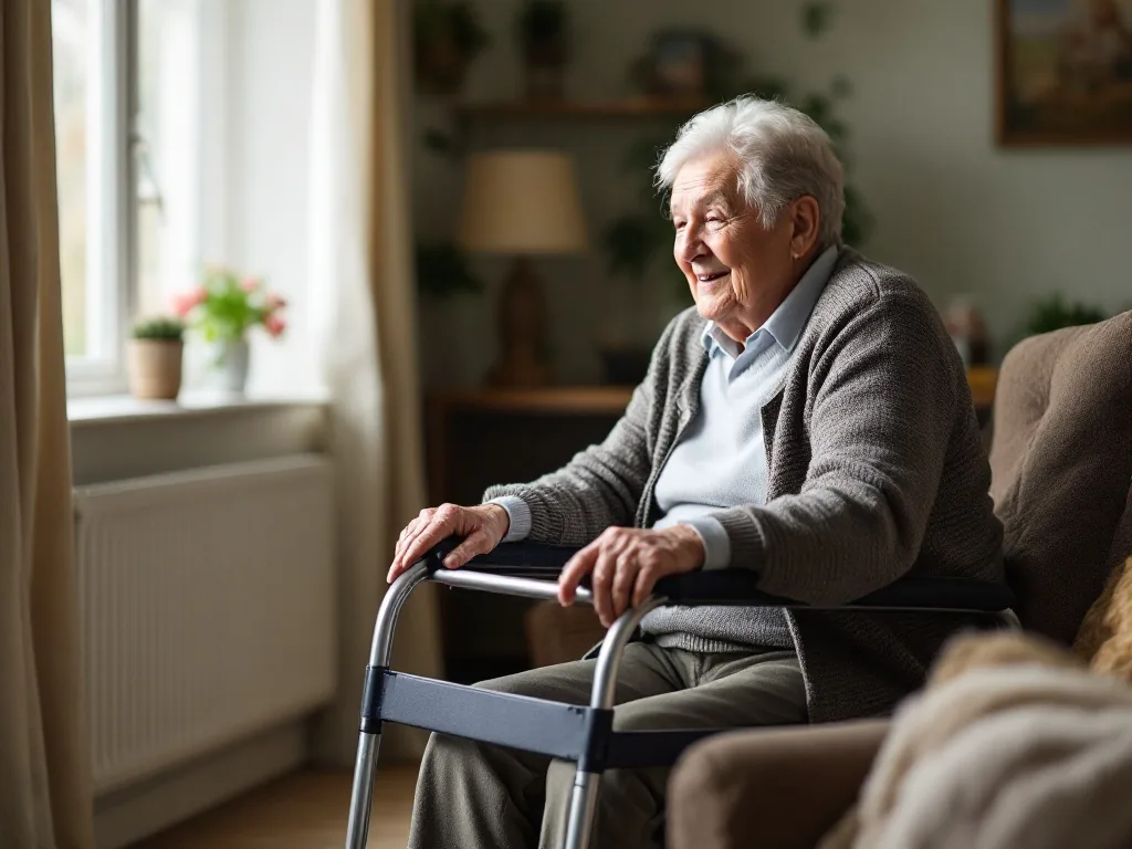 senior walker home
