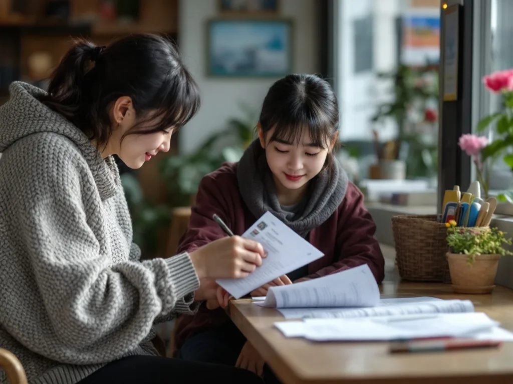 Korean adult child preparing parent ID card and welfare application notes before visiting community service center | 부모님 신분증과 노인맞춤돌봄서비스 신청 메모를 준비하는 장면 | 신청 전에는 나이, 소득 자격, 돌봄 필요를 함께 확인해야 합니다