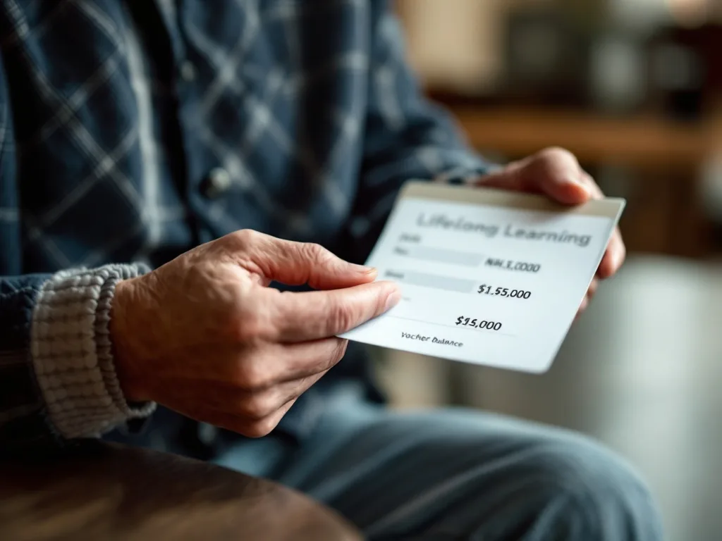 senior checking course payment with NH card and lifelong learning voucher balance