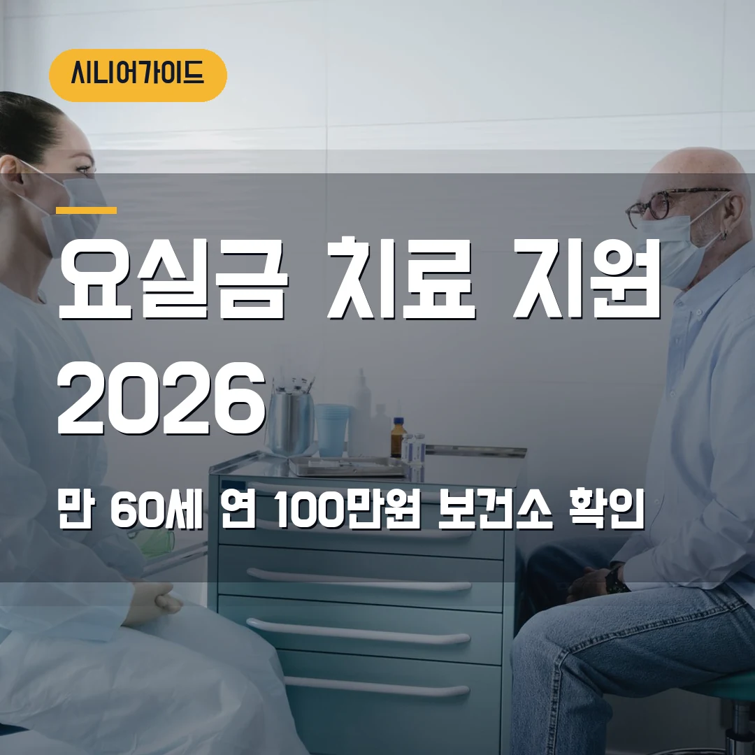 요실금 치료 지원사업 신청 2026 — 만 60세 연 100만원, 우리 지역 시행 여부에서 막힐 때