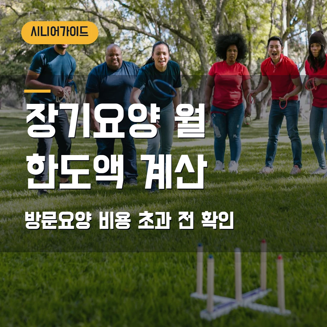 장기요양 월 한도액 조회 2026 — 방문요양·주야간보호 비용 계산에서 막힐 때