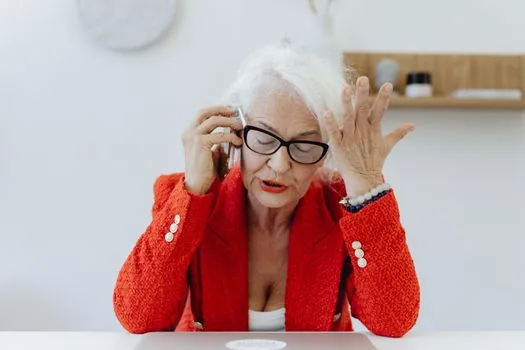 Korean senior welfare consultation phone call with passbook, calendar payment date and community center memo, warm realistic photo | 압류방지통장 개설 후 지급계좌 변경 반영일을 전화로 확인하는 장면