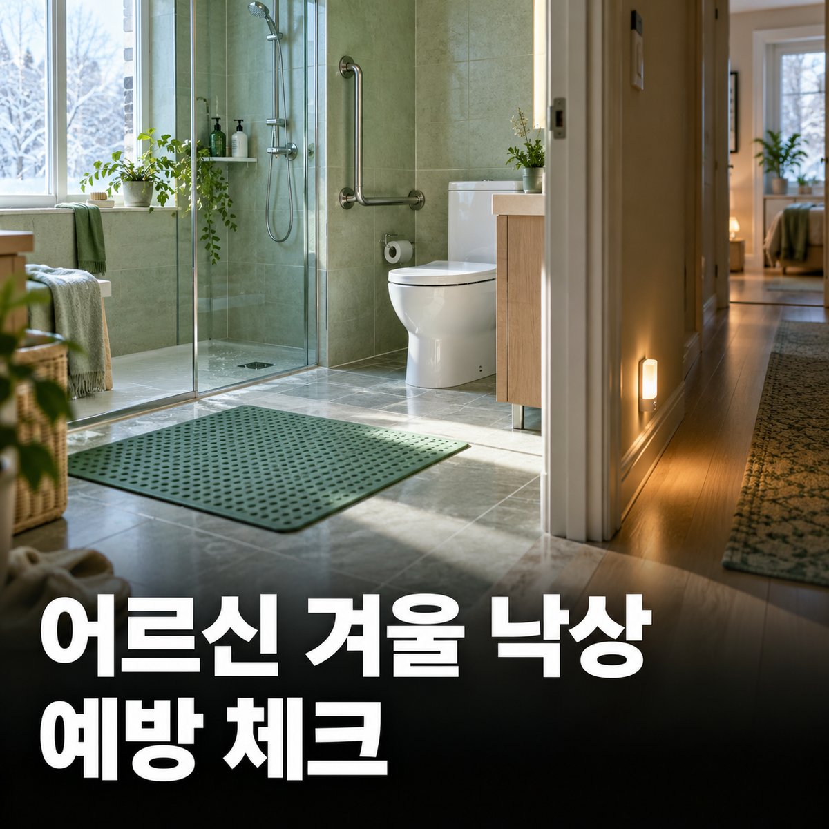 어르신 겨울 낙상 예방, 빙판길·욕실 점검과 장기요양 복지용구로 미끄럼방지 용품 받는 법
